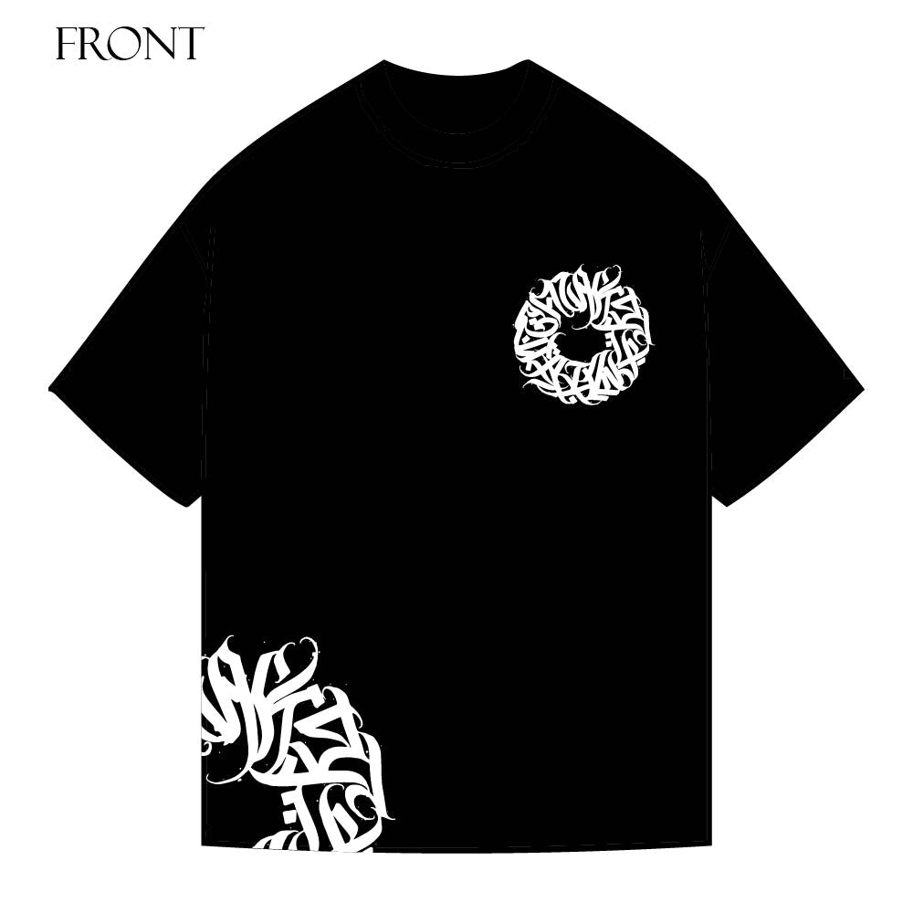 A-9,998 Oversized Negra LETTERING ABSTRACT Subleink